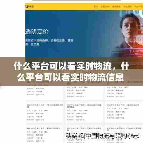 什么平台可以看实时物流,什么平台可以看实时物流信息