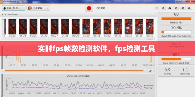 实时fps帧数检测软件,fps检测工具