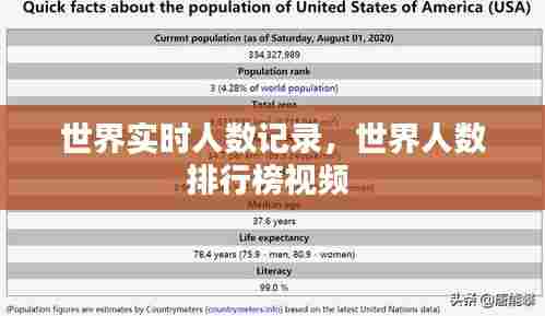 世界实时人数记录,世界人数排行榜视频