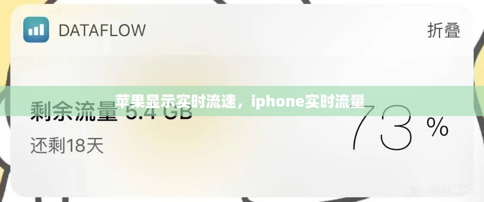 苹果显示实时流速，iphone实时流量 