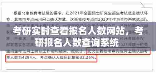 考研实时查看报名人数网站,考研报名人数查询系统