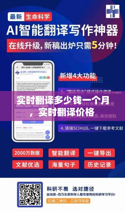 实时翻译多少钱一个月，实时翻译价格 