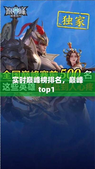 实时巅峰榜排名,巅峰top1