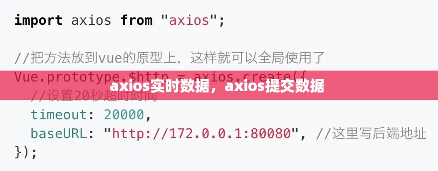 axios实时数据,axios提交数据