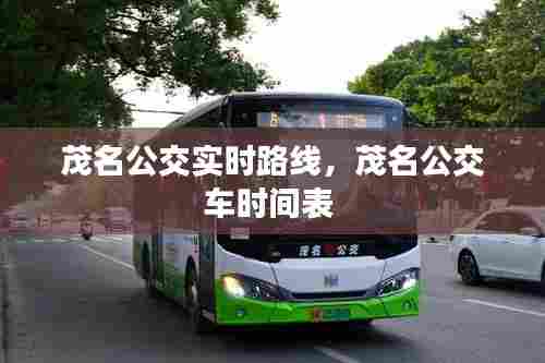 茂名公交实时路线,茂名公交车时间表
