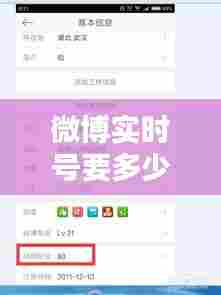 微博实时号要多少信用,微博实时号要多少信用分才能用