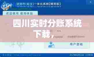 四川实时分账系统下载， 