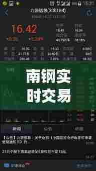 南钢实时交易，南钢股票今日行情 