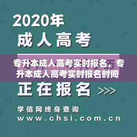专升本成人高考实时报名，专升本成人高考实时报名时间 