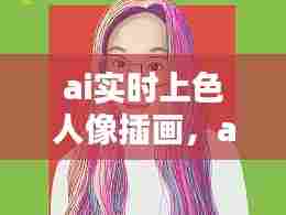 ai实时上色人像插画，ai怎么使用实时上色 