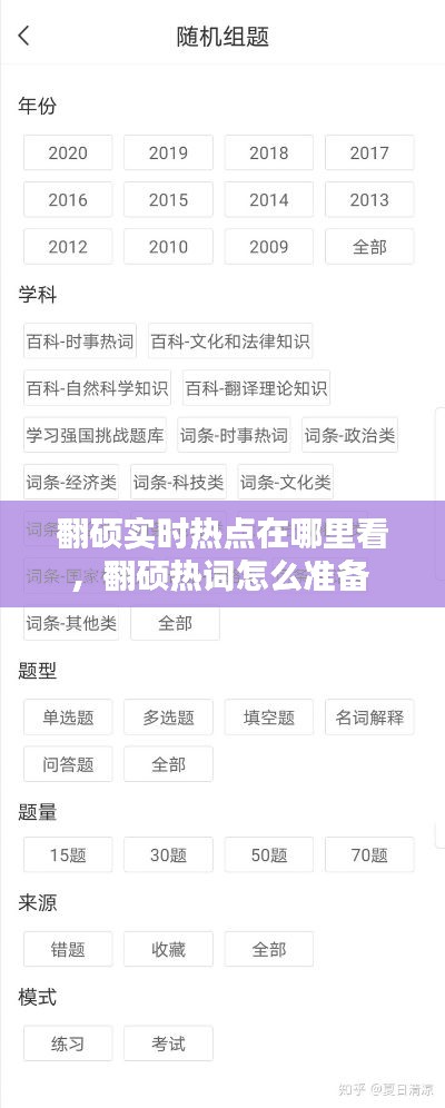 翻硕实时热点在哪里看，翻硕热词怎么准备 