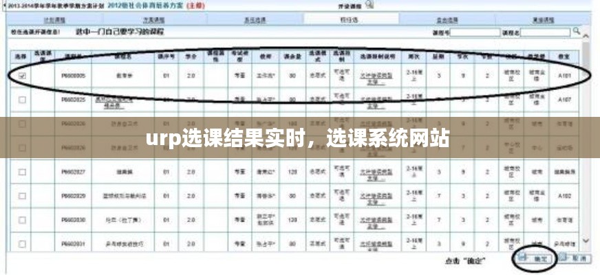 urp选课结果实时,选课系统网站