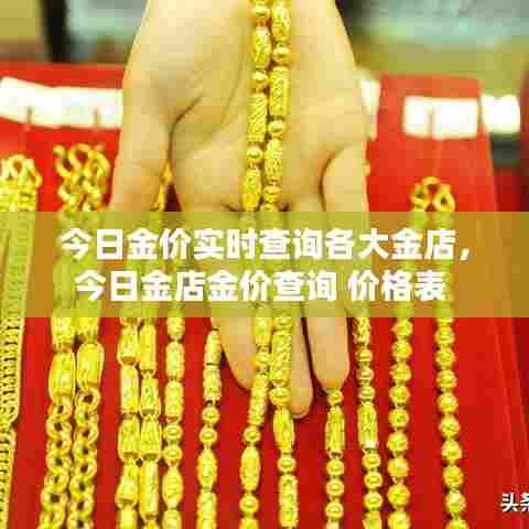 今日金价实时查询各大金店，今日金店金价查询 价格表 