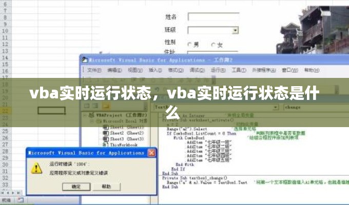 vba实时运行状态，vba实时运行状态是什么 
