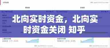 北向实时资金，北向实时资金关闭 知乎 