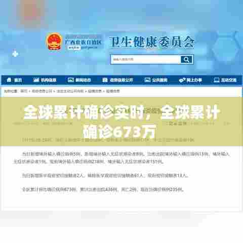 全球累计确诊实时，全球累计确诊673万 