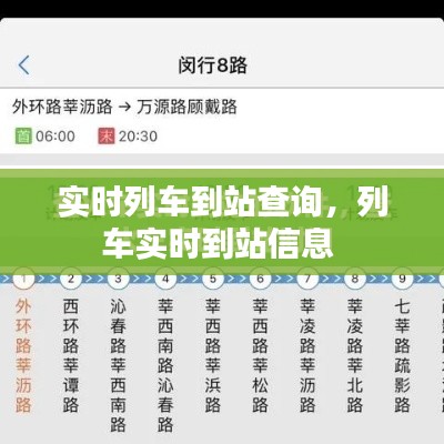 实时列车到站查询，列车实时到站信息 