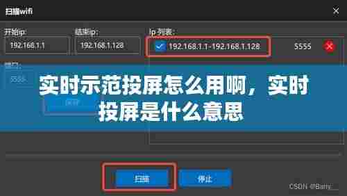 实时示范投屏怎么用啊，实时投屏是什么意思 