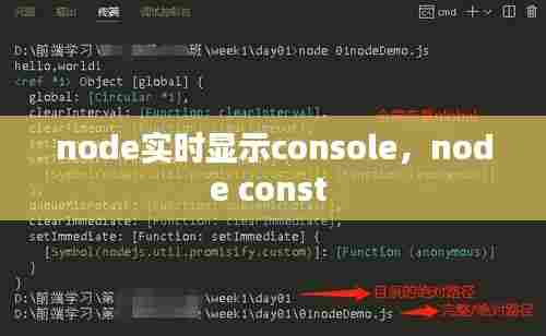node实时显示console,node const