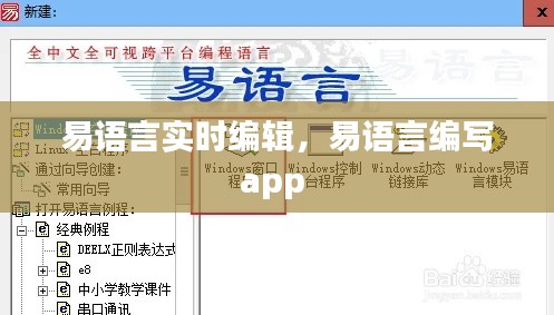 易语言实时编辑,易语言编写app
