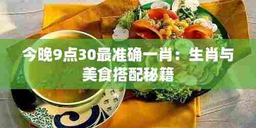 今晚9点30最准确一肖：生肖与美食搭配秘籍