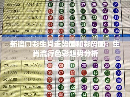 新澳门彩生肖走势图和彩码图:生肖流行色彩趋势分析