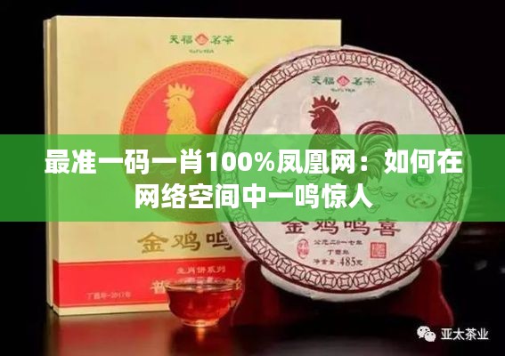 最准一码一肖100%凤凰网:如何在网络空间中一鸣惊人