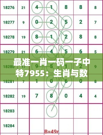 最准一肖一码一子中特7955:生肖与数字的神秘代码