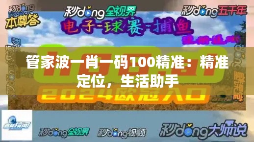 管家波一肖一码100精准:精准定位,生活助手