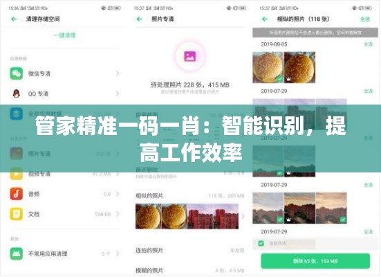管家精准一码一肖：智能识别，提高工作效率