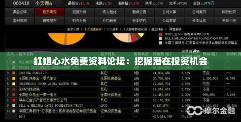 红姐心水免费资料论坛：挖掘潜在投资机会