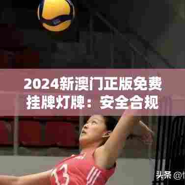 2024新澳门正版免费挂牌灯牌：安全合规的灯光设计典范