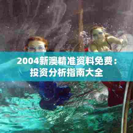 2004新澳精准资料免费：投资分析指南大全