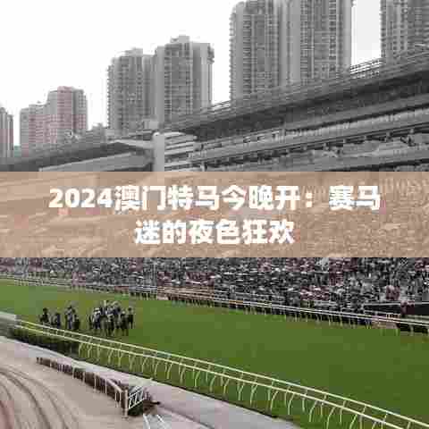 2024澳门特马今晚开:赛马迷的夜色狂欢