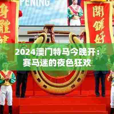 2024澳门特马今晚开:赛马迷的夜色狂欢