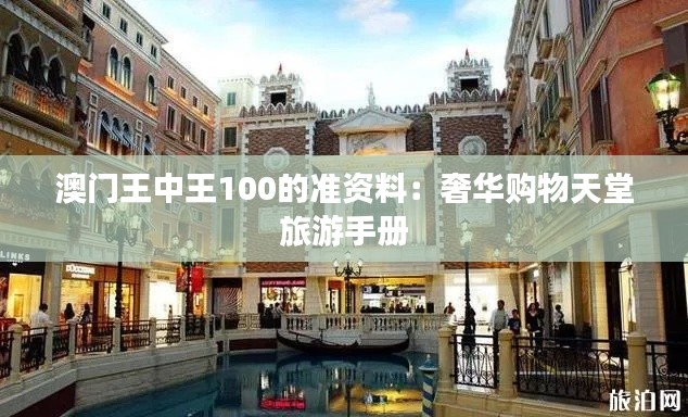 澳门王中王100的准资料:奢华购物天堂旅游手册