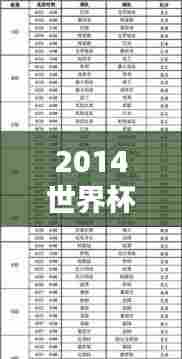 2014世界杯实时比分，2014世界杯 比分 