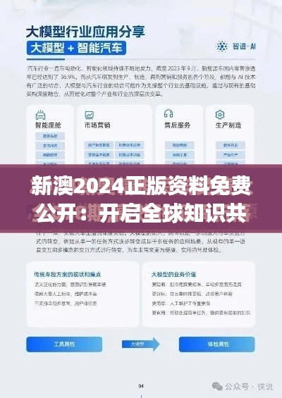新澳2024正版资料免费公开:开启全球知识共享旅程