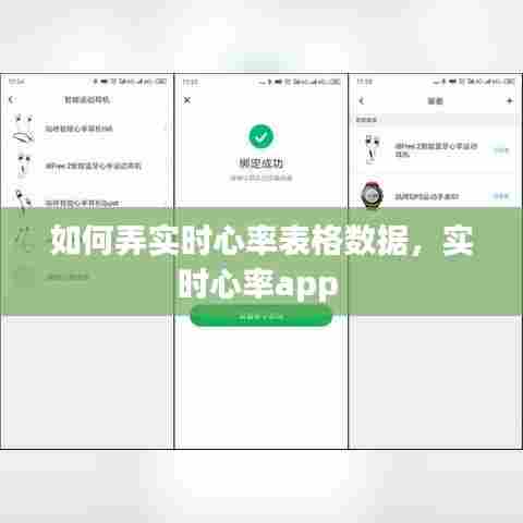 如何弄实时心率表格数据,实时心率app