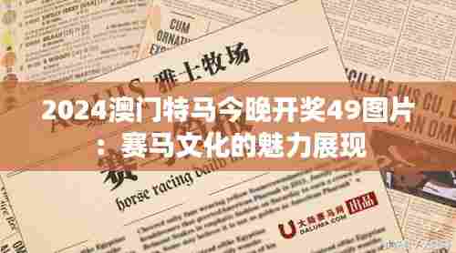 2024澳门特马今晚开奖49图片：赛马文化的魅力展现