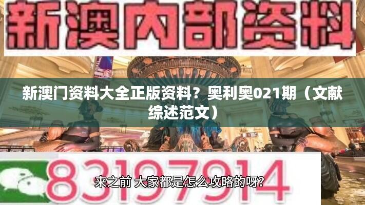 新澳门资料大全正版资料?奥利奥021期(文献综述范文)