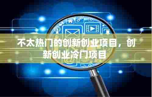 不太热门的创新创业项目,创新创业冷门项目