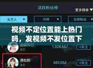 视频不定位置能上热门吗，发视频不发位置下一句 