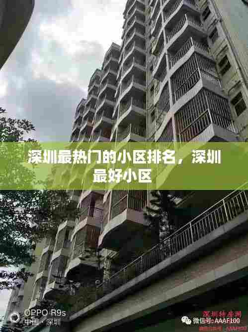 深圳最热门的小区排名,深圳最好小区