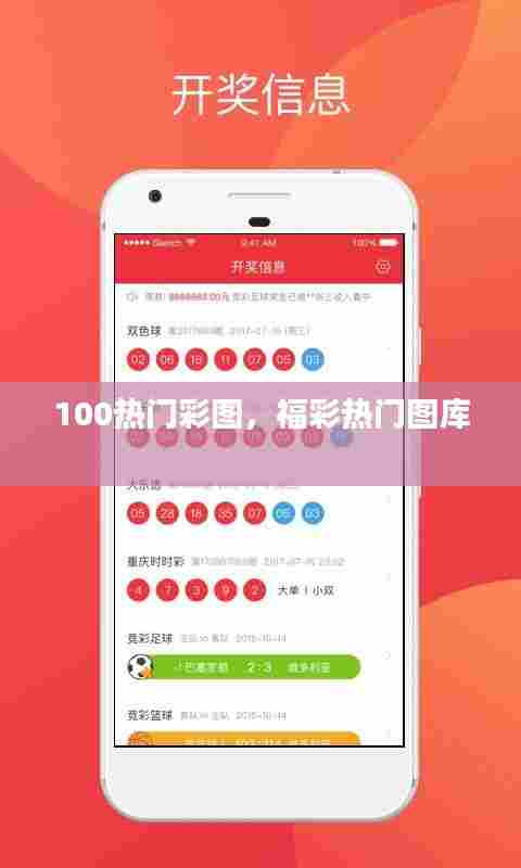100热门彩图，福彩热门图库 