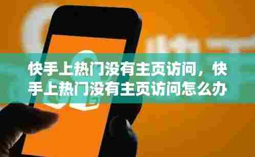 快手上热门没有主页访问,快手上热门没有主页访问怎么办