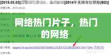 网络热门片子，热门的网络 