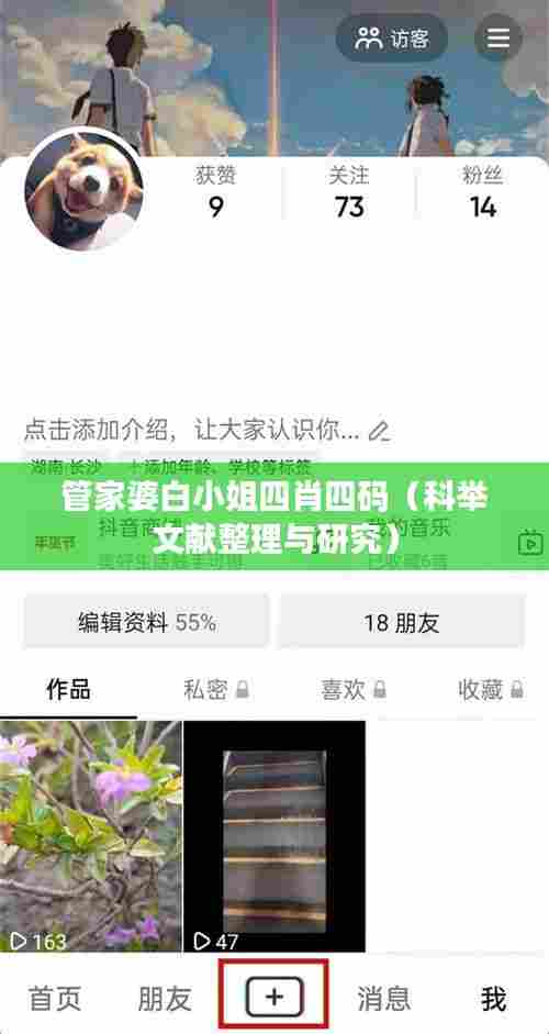 管家婆白小姐四肖四码（科举文献整理与研究）