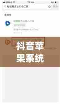 抖音苹果系统帮上热门，苹果抖音上热门可以微信支付吗 