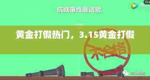 黄金打假热门，3.15黄金打假 